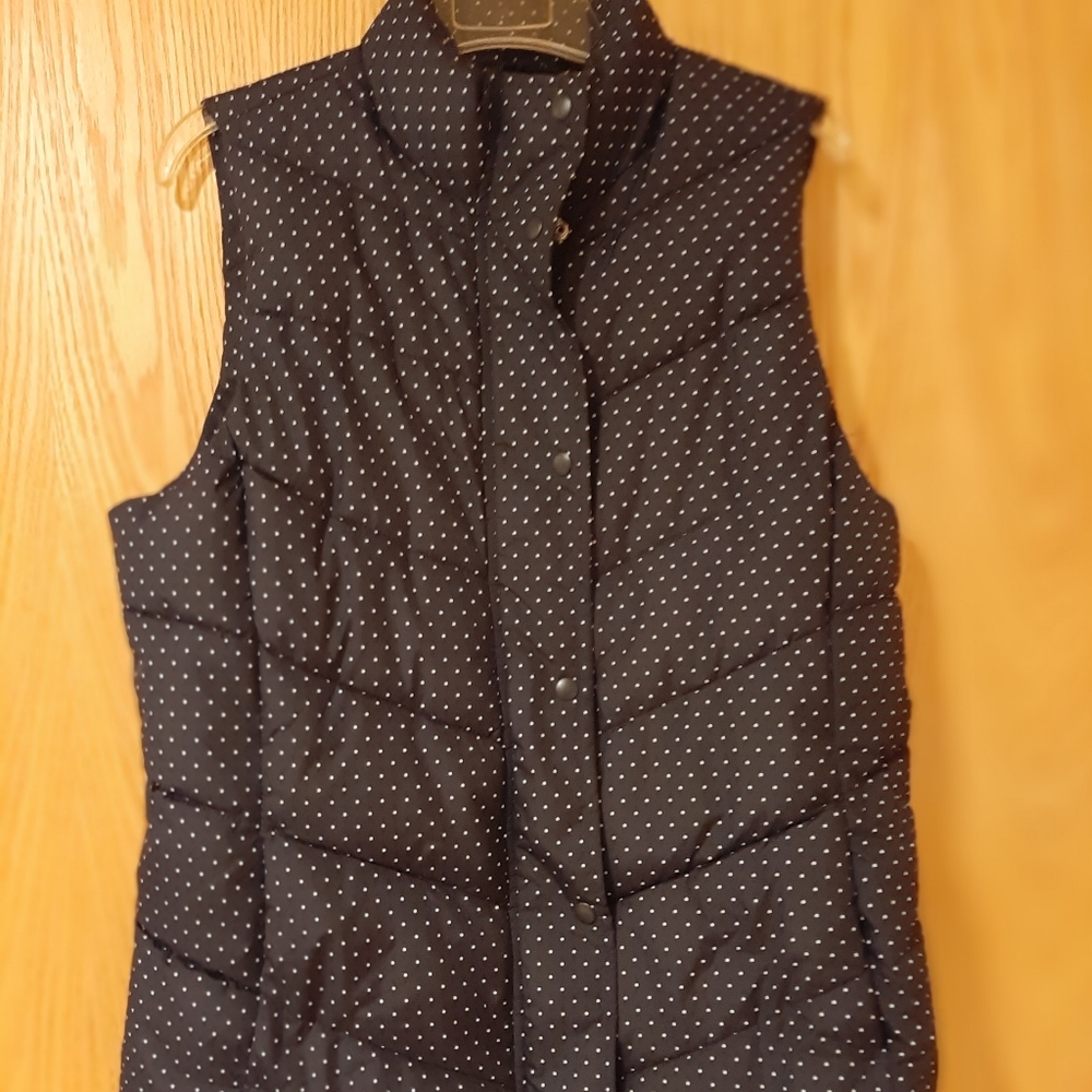 Gap‎ Women’s Polka Dot Puffer Vest Size Med